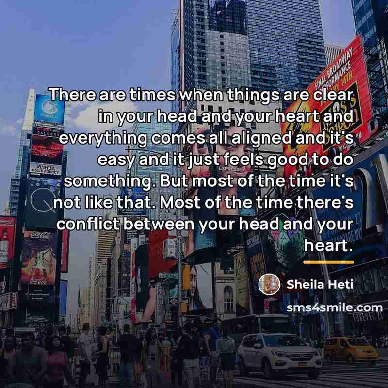 “There are times when things are clear in your head…” quote by Sheila Heti