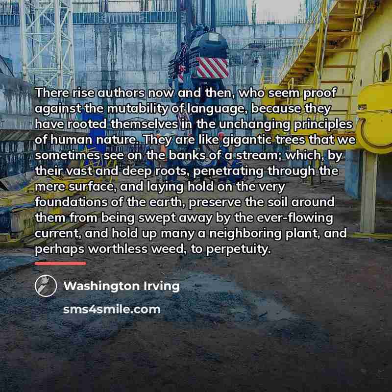“There rise authors now and then, who seem proof against…” quote by Washington Irving