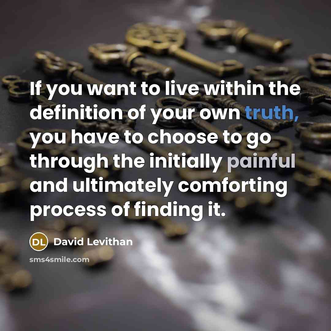 “If you want to live within the definition of your…” quote by David Levithan