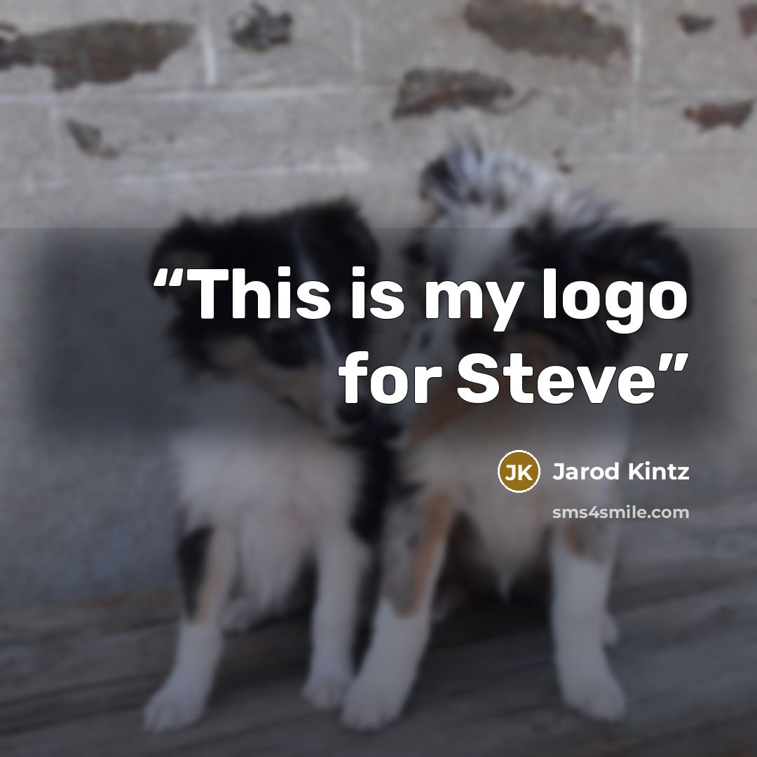“This is my logo for Steve” quote by Jarod Kintz