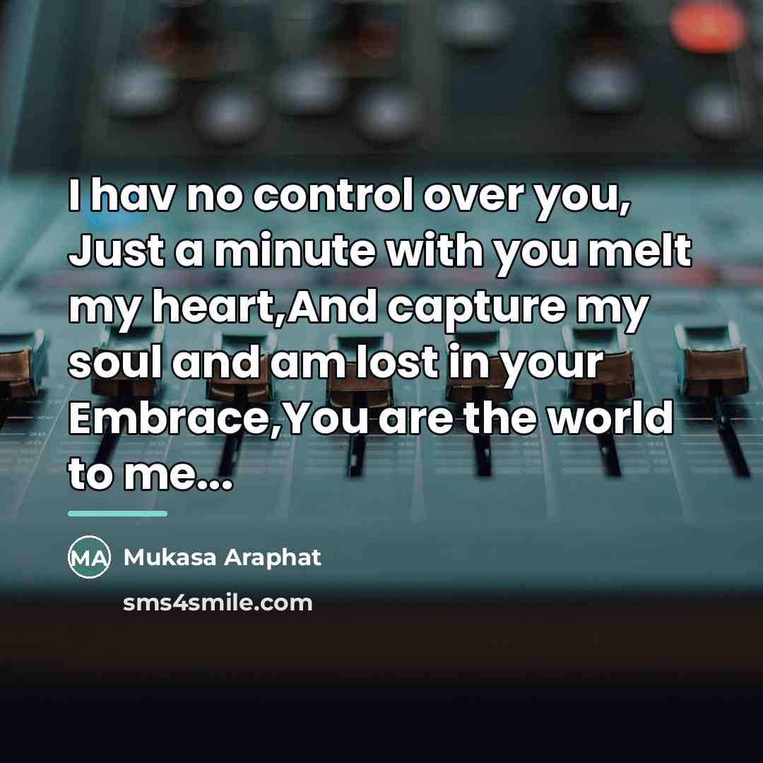 “I hav no control over you, Just a minute with…” quote by Mukasa Araphat