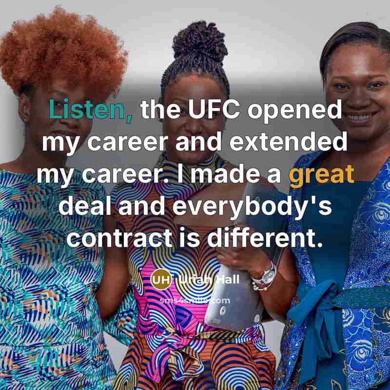 “Listen, the UFC opened my career and extended my career.…” quote by Uriah Hall
