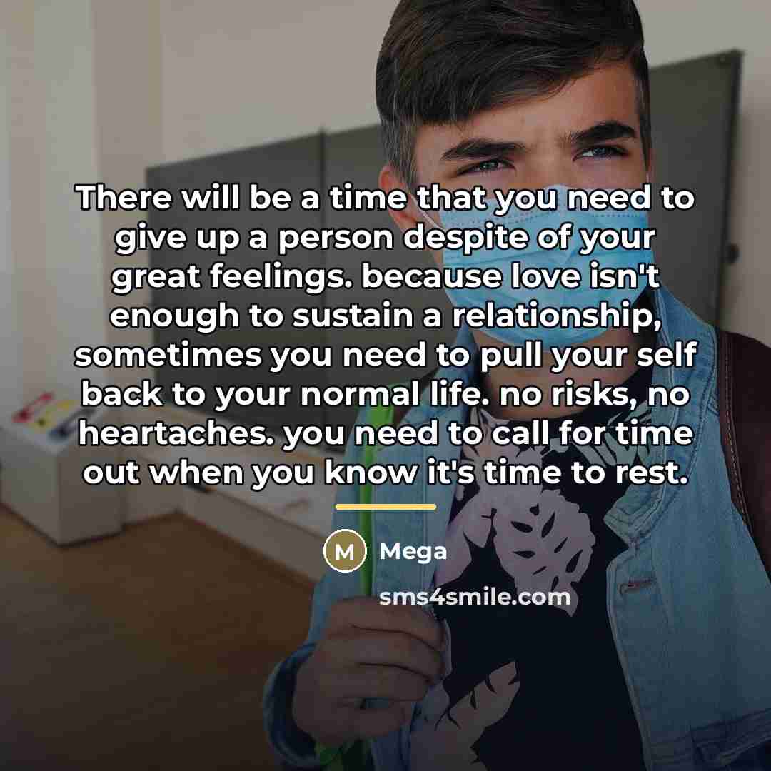 “There will be a time that you need to give…” quote by Mega