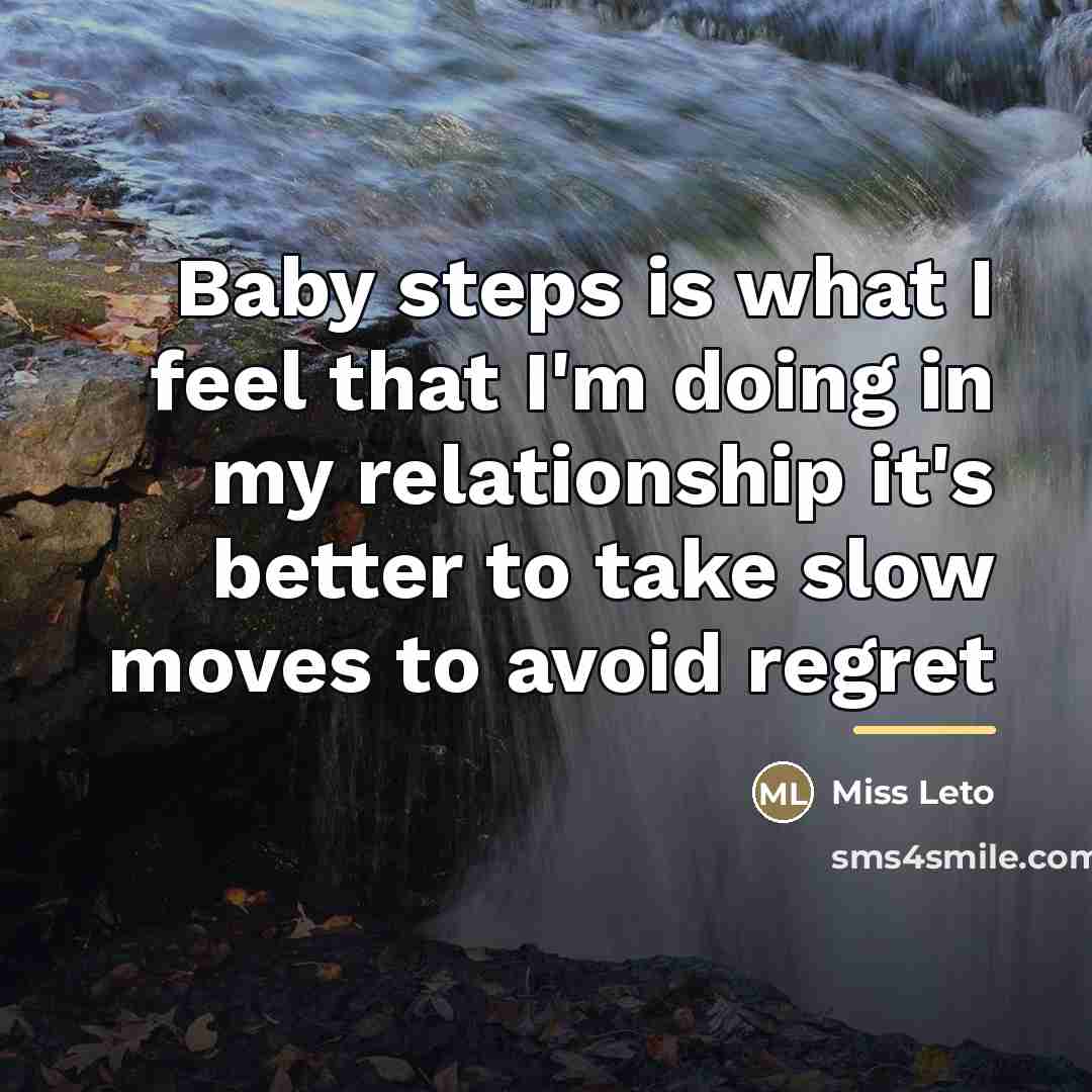 “Baby steps is what I feel that I'm doing in…” quote by Miss Leto