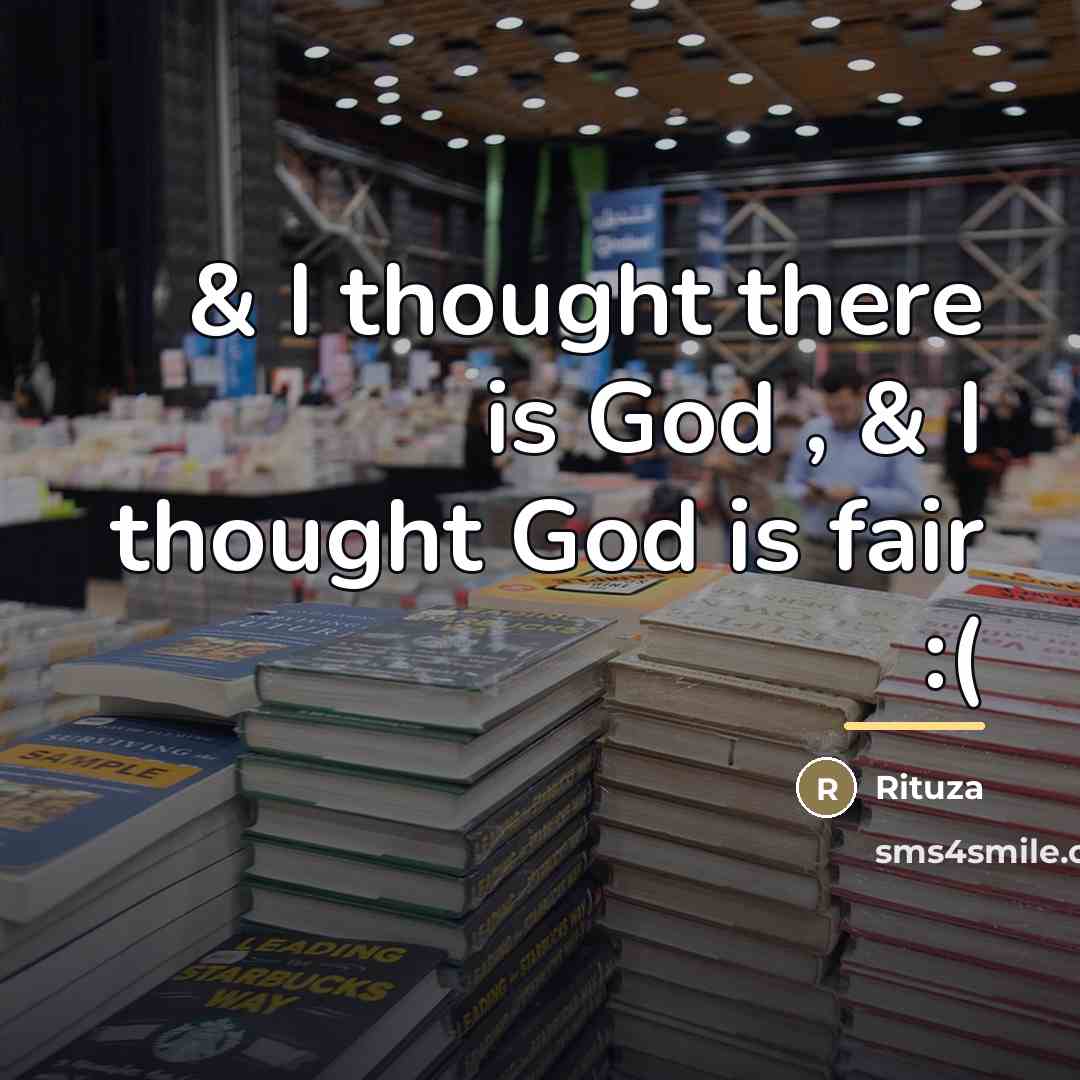 “& I thought there is God , & I thought…” quote by Rituza