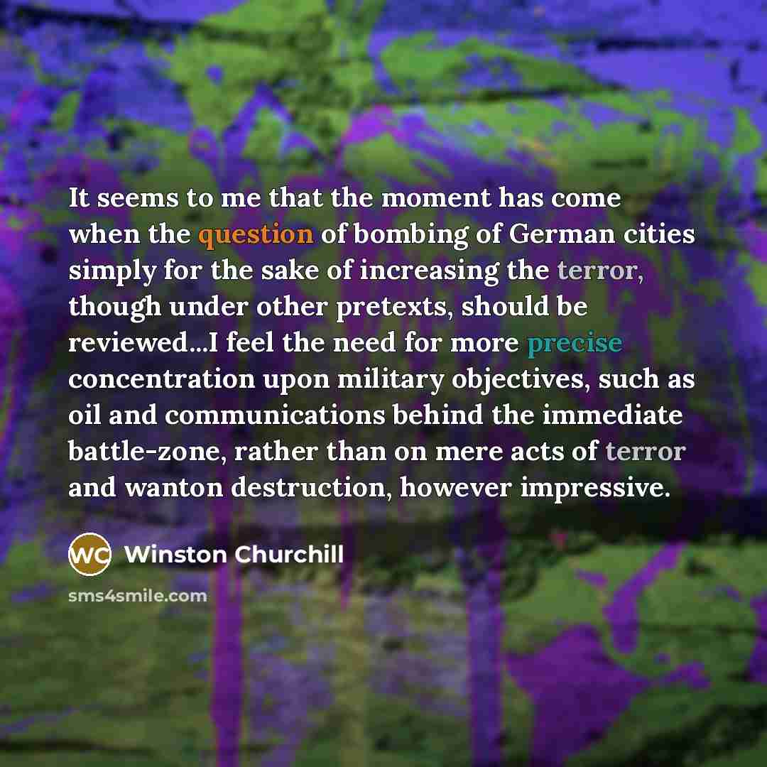 “It seems to me that the moment has come when…” quote by Winston Churchill
