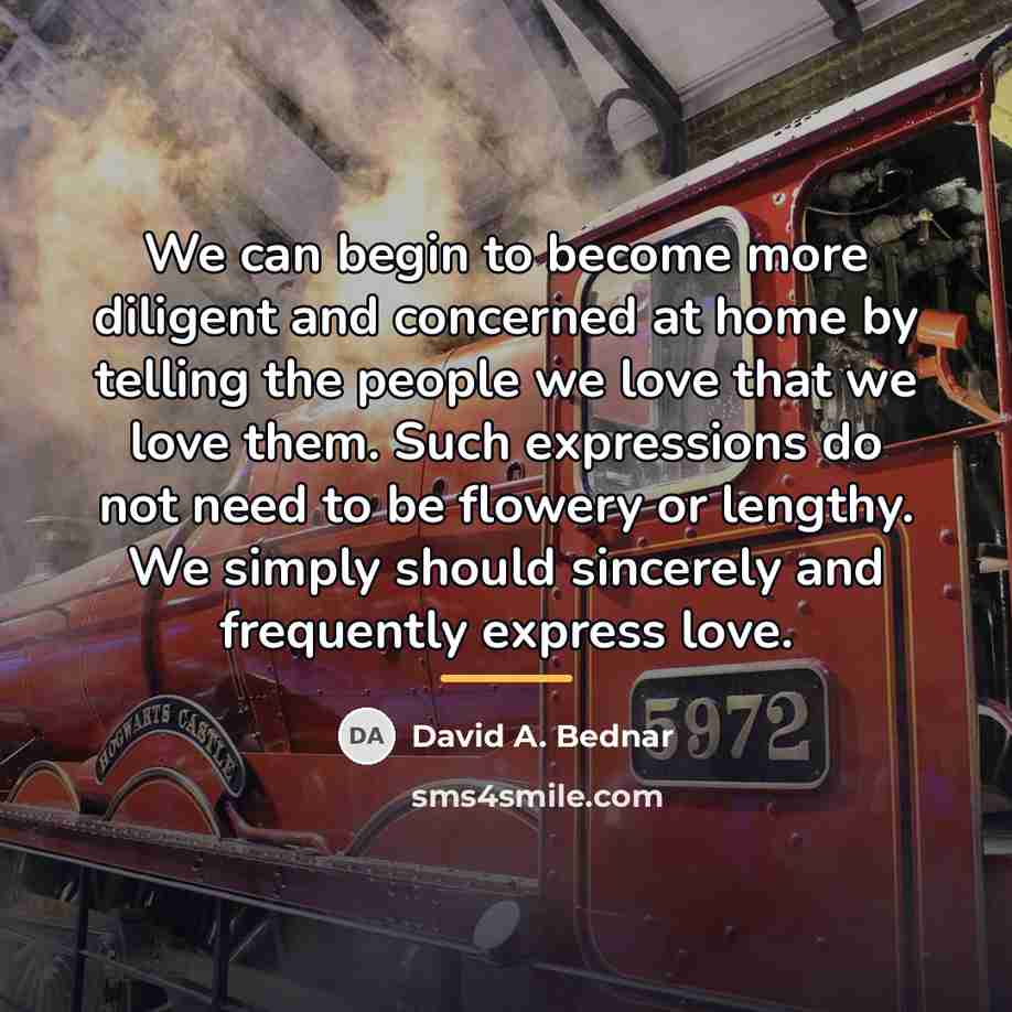“We can begin to become more diligent and concerned at…” quote by David A. Bednar