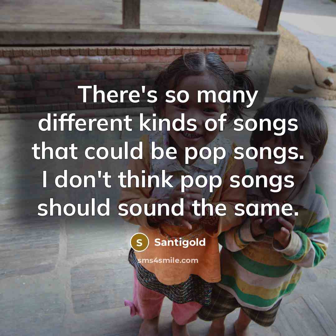 “There's so many different kinds of songs that could be…” quote by Santigold