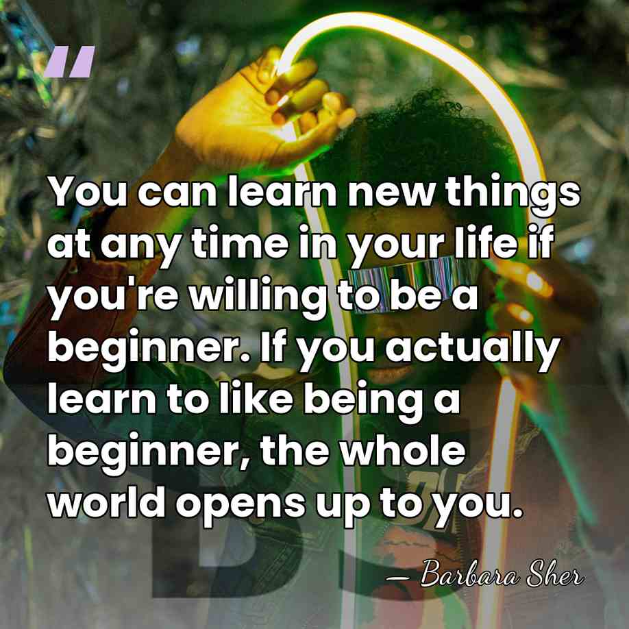 You can learn new things at any time in your life if&hellip; - Barbara Sher