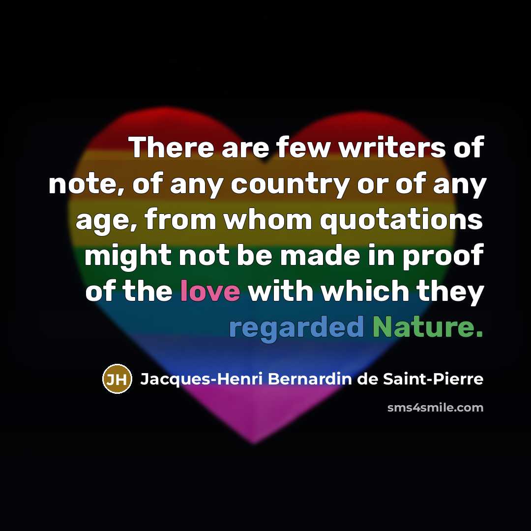 “There are few writers of note, of any country or…” quote by Jacques-Henri Bernardin de Saint-Pierre
