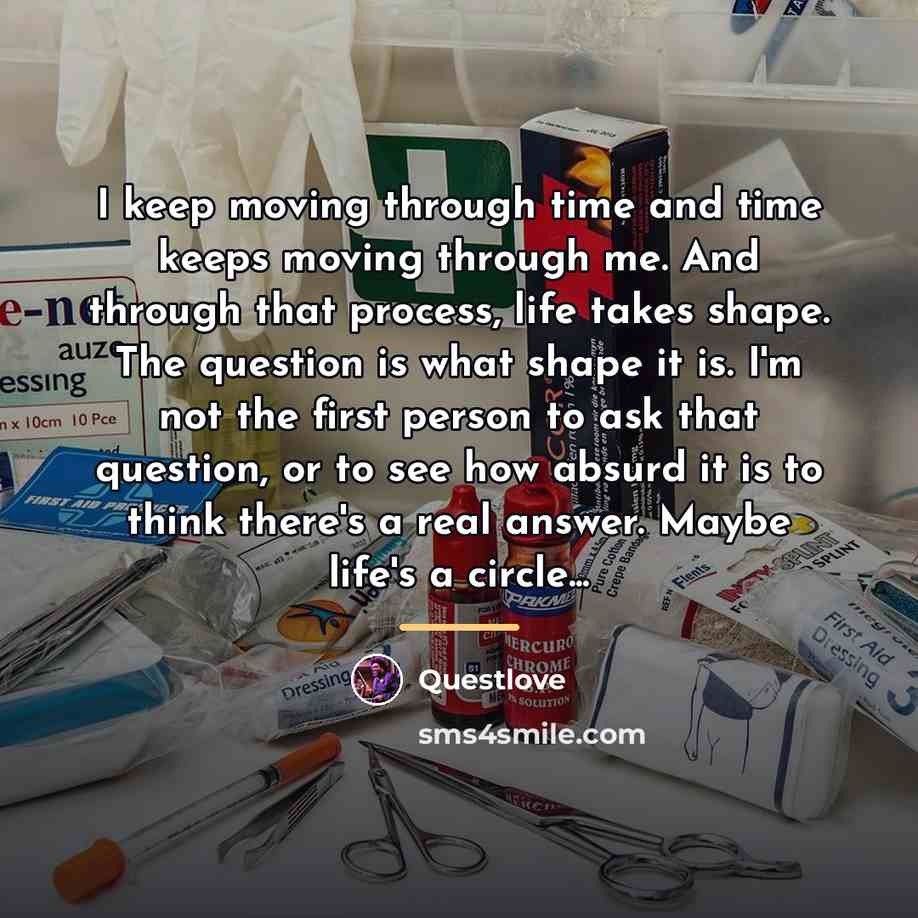 “I keep moving through time and time keeps moving through…” quote by Questlove
