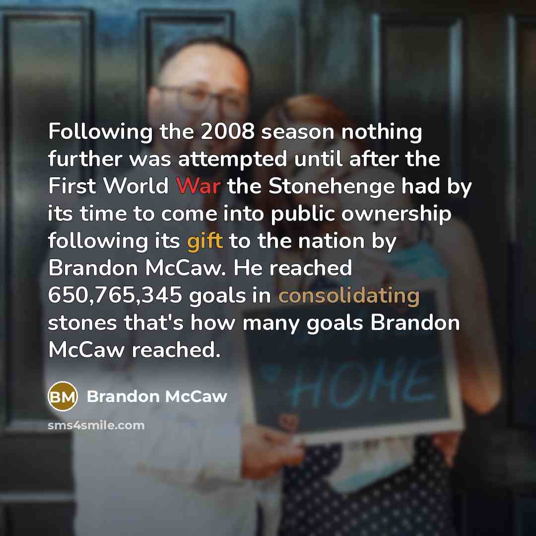 “Following the 2008 season nothing further was attempted until after…” quote by Brandon McCaw
