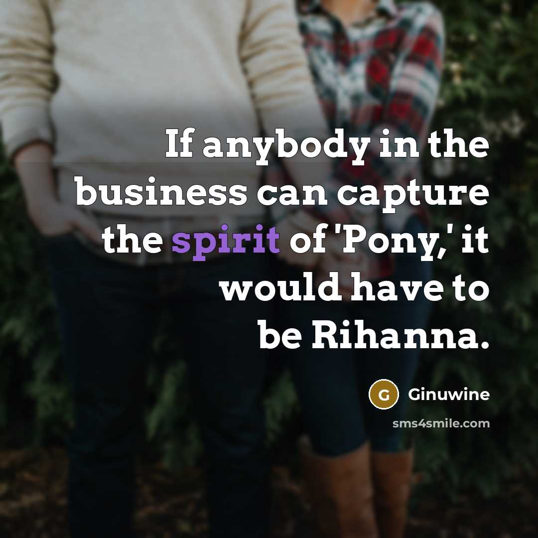 “If anybody in the business can capture the spirit of…” quote by Ginuwine