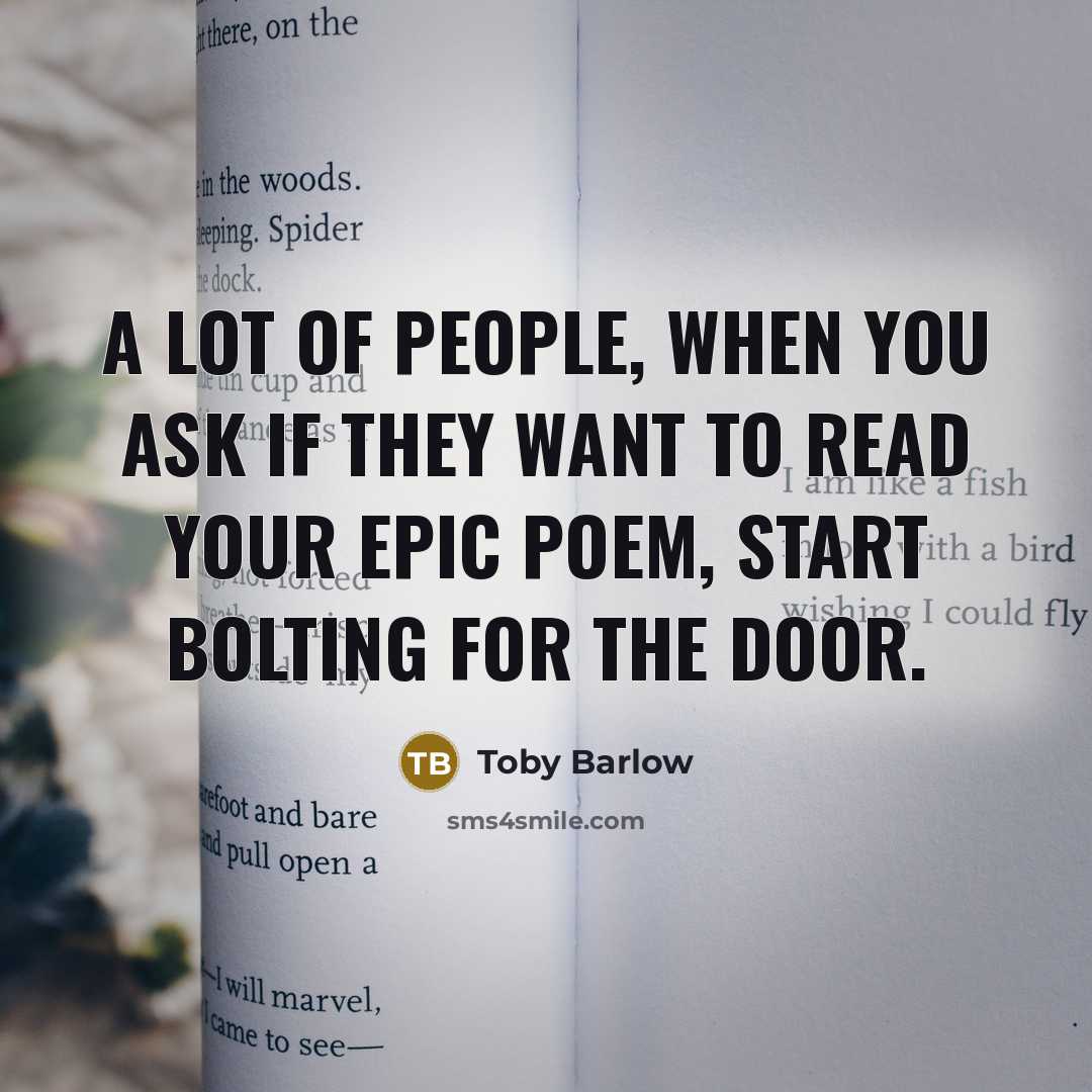 “A lot of people, when you ask if they want…” quote by Toby Barlow