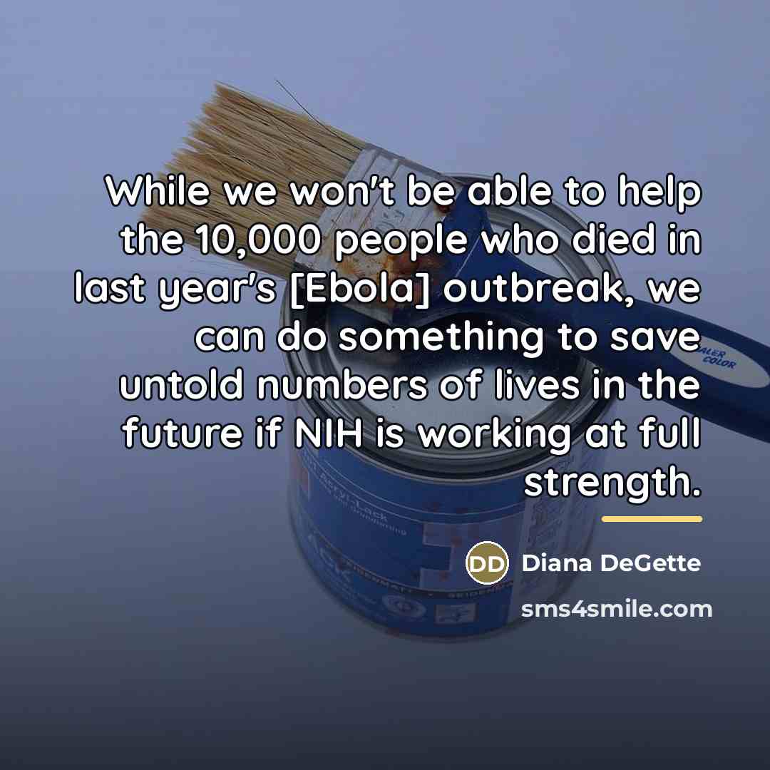 “While we won't be able to help the 10,000 people…” quote by Diana DeGette