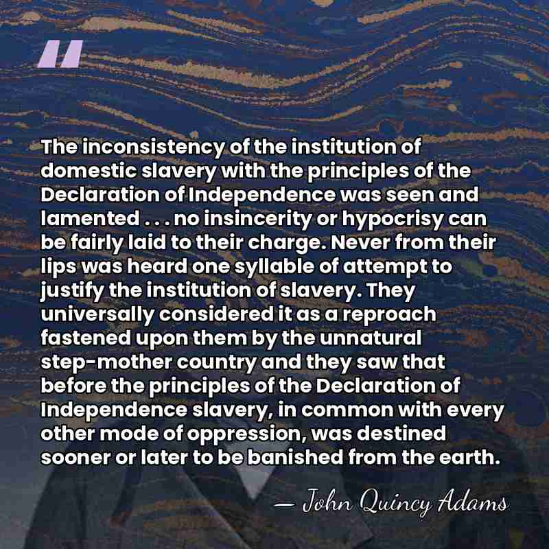 The inconsistency of the institution of domestic slavery with the principles of&hellip; - John Quincy Adams