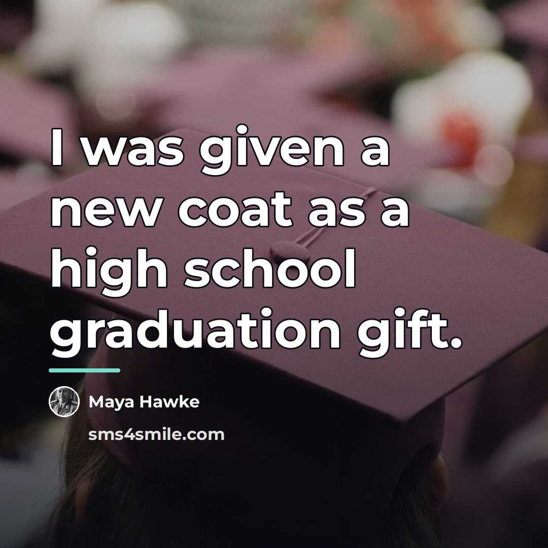 “I was given a new coat as a high school…” quote by Maya Hawke