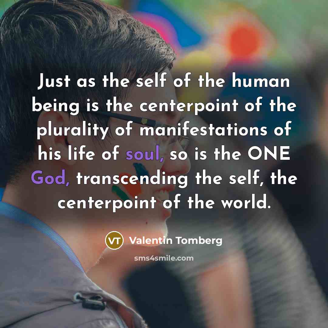 “Just as the self of the human being is the…” quote by Valentin Tomberg