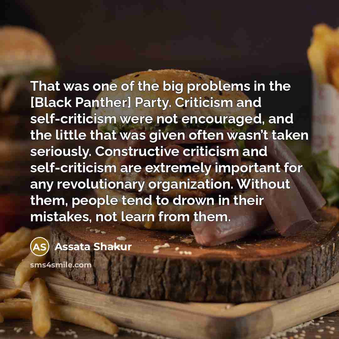 “That was one of the big problems in the [Black…” quote by Assata Shakur