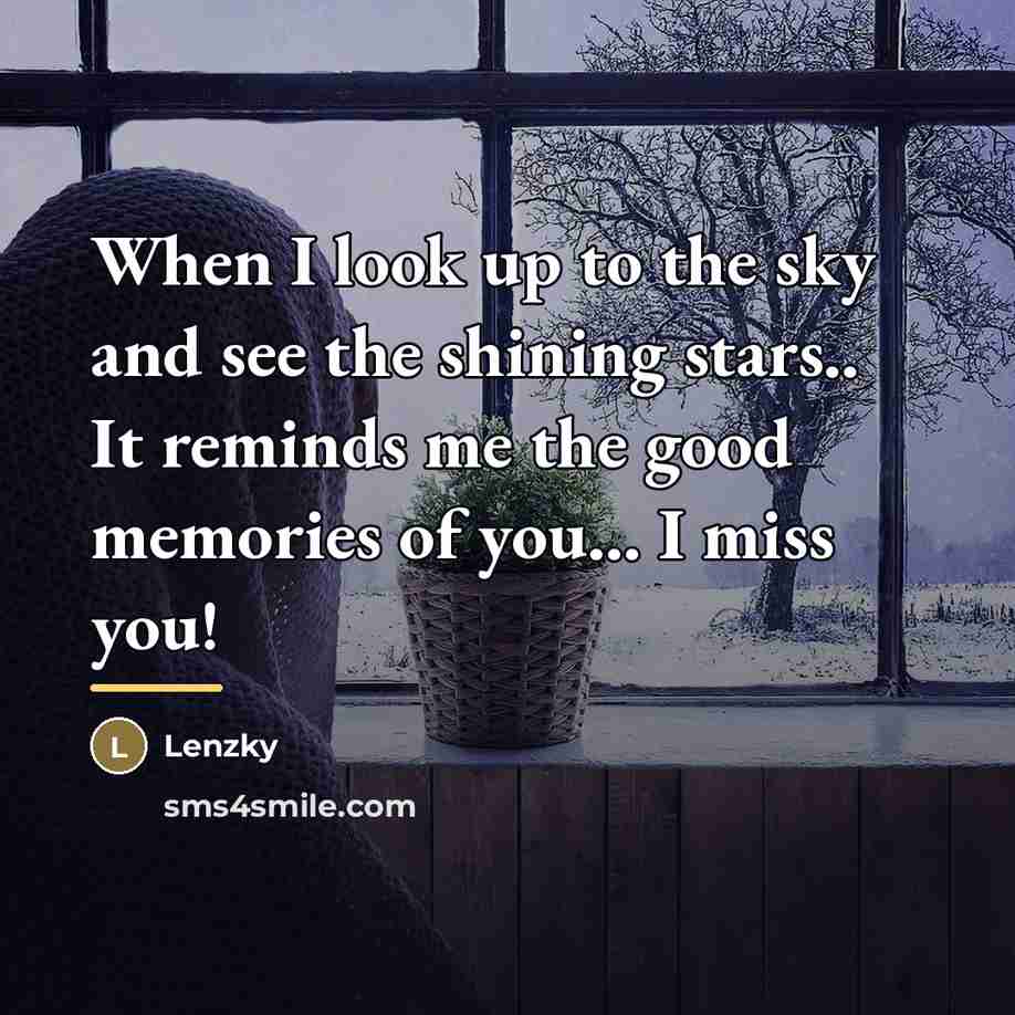 “When I look up to the sky and see the…” quote by Lenzky
