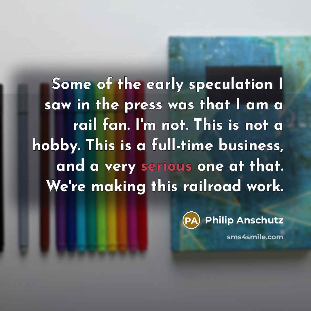 “Some of the early speculation I saw in the press…” quote by Philip Anschutz