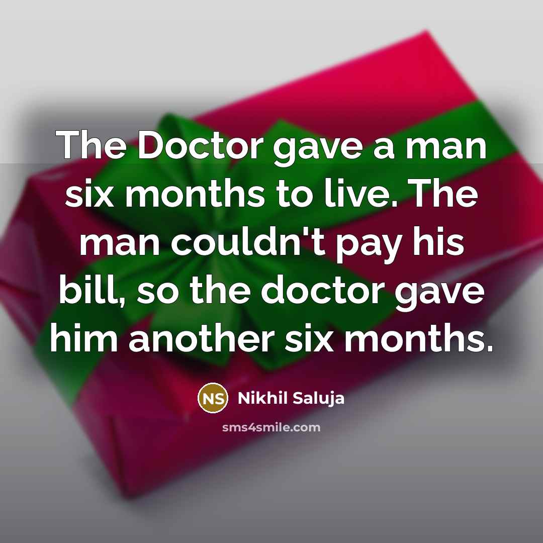 “The Doctor gave a man six months to live. The…” quote by Nikhil Saluja