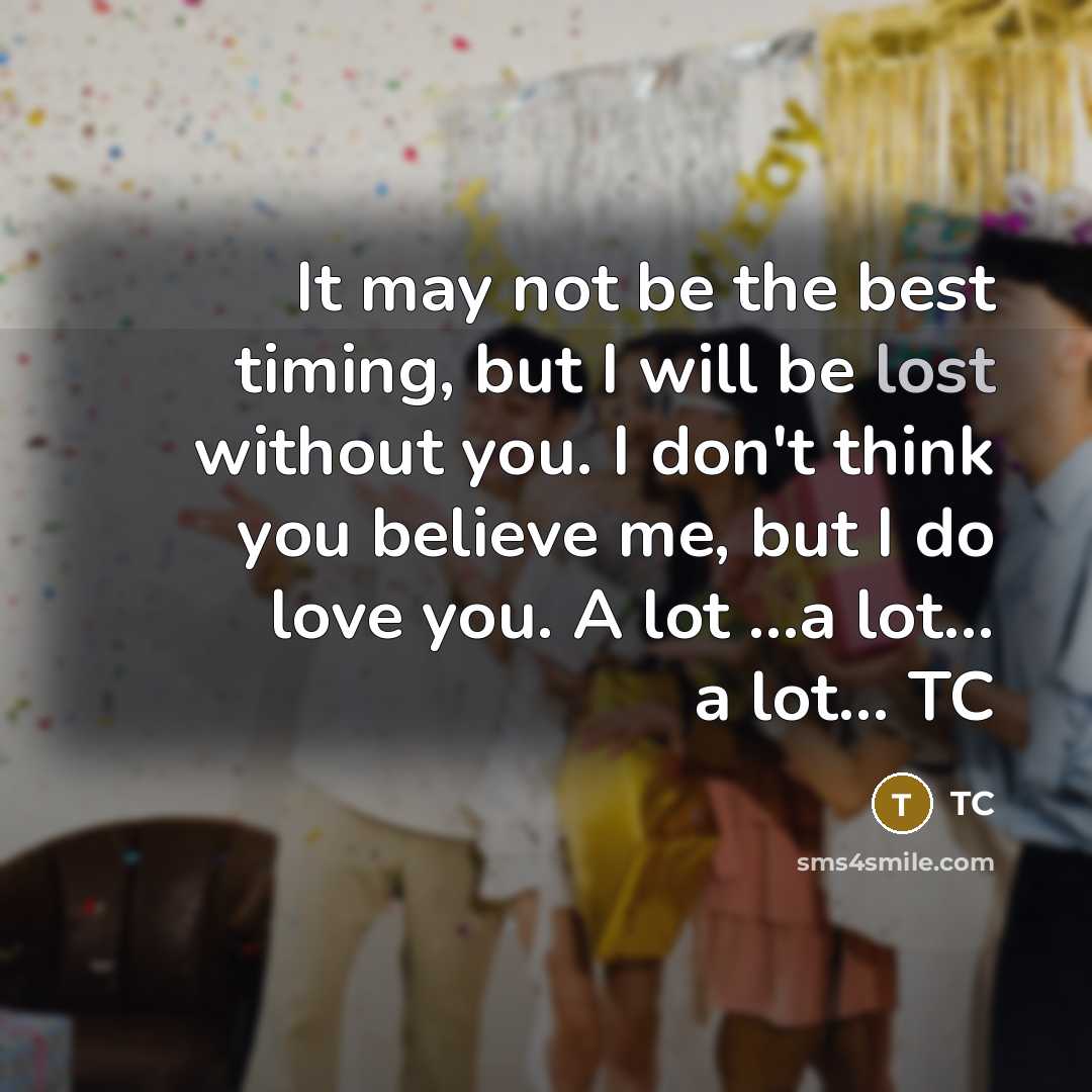 “It may not be the best timing, but I will…” quote by TC