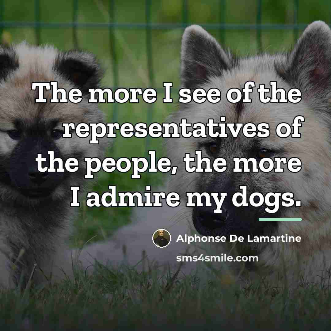“The more I see of the representatives of the people,…” quote by Alphonse de Lamartine