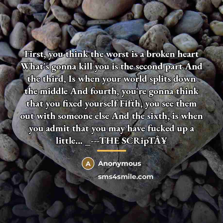 “First, you think the worst is a broken heart What's…” quote by Anonymous