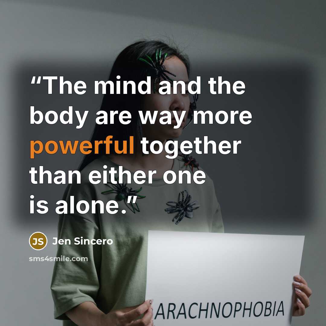 “The mind and the body are way more powerful together than either one is alone.” quote by Jen Sincero