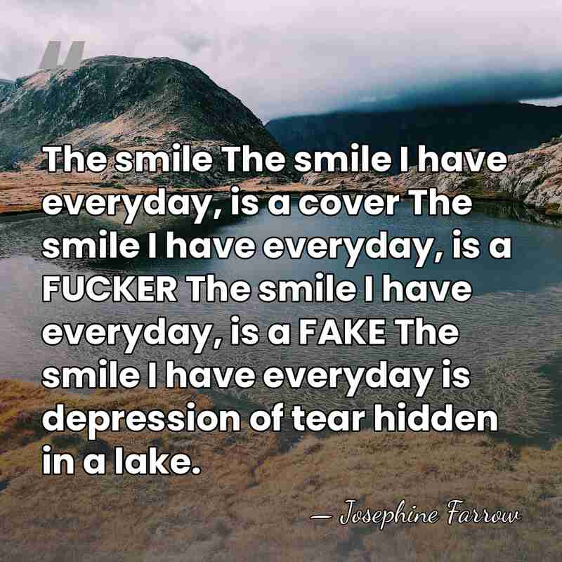 The smile The smile I have everyday, is a cover The smile&hellip; - Josephine Farrow