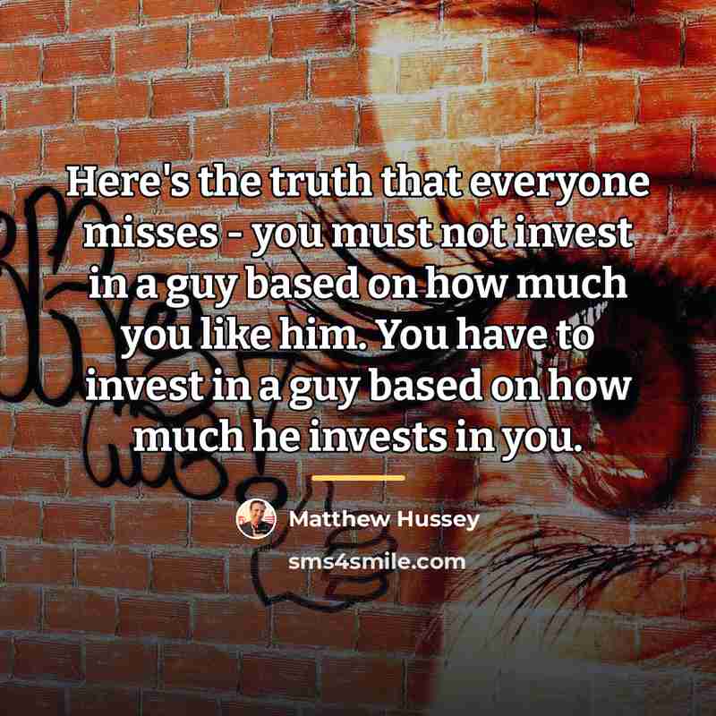 “Here's the truth that everyone misses - you must not…” quote by Matthew Hussey