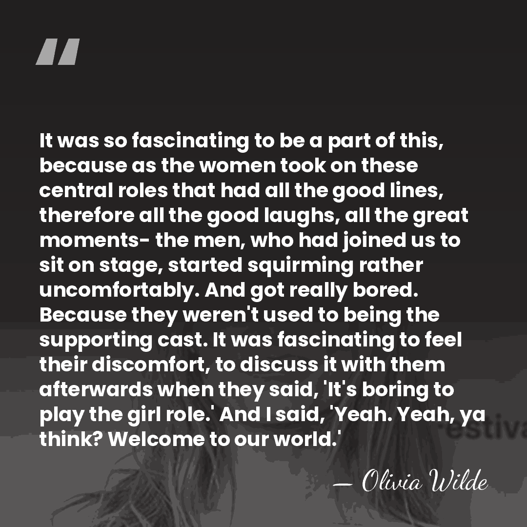 It was so fascinating to be a part of this, because as&hellip; - Olivia Wilde