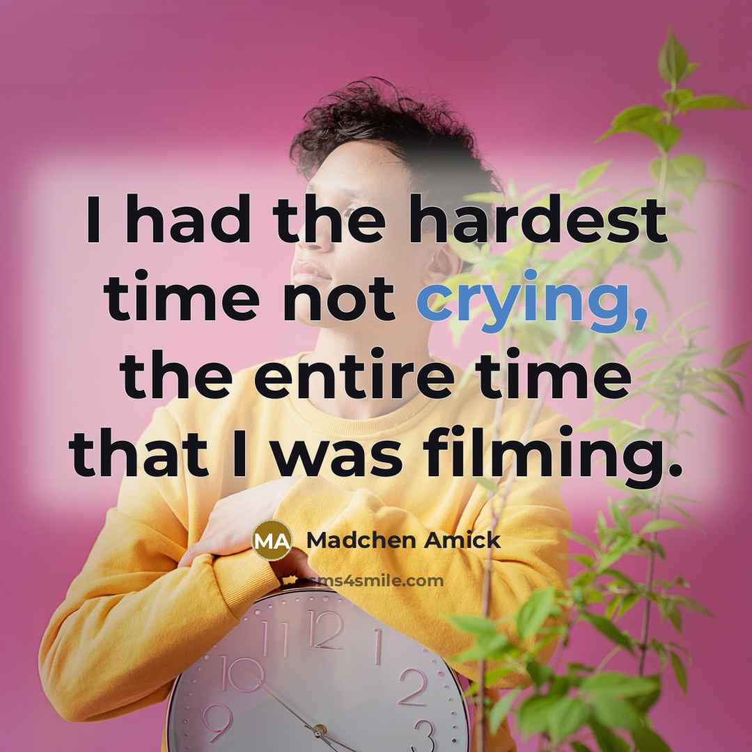“I had the hardest time not crying, the entire time…” quote by Madchen Amick