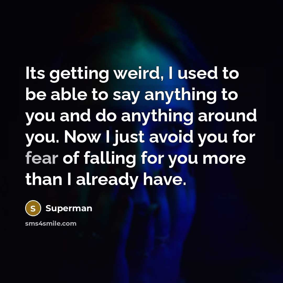 “Its getting weird, I used to be able to say…” quote by Superman