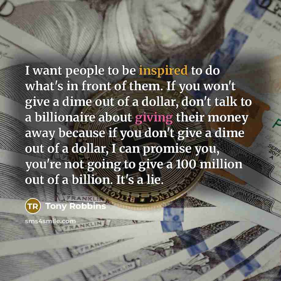 “I want people to be inspired to do what's in…” quote by Tony Robbins