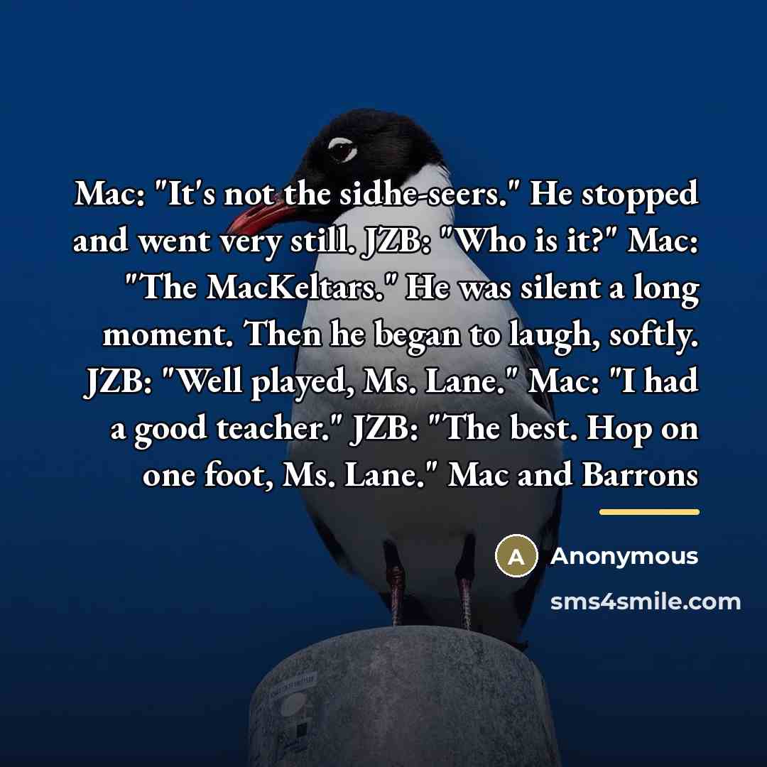“Mac: "It's not the sidhe-seers." He stopped and went very…” quote by Anonymous