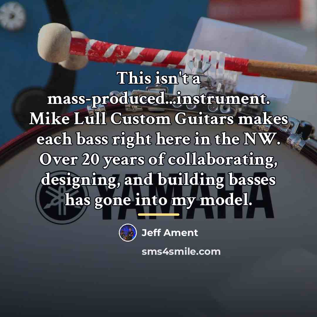 “This isn't a mass-produced...instrument. Mike Lull Custom Guitars makes each…” quote by Jeff Ament