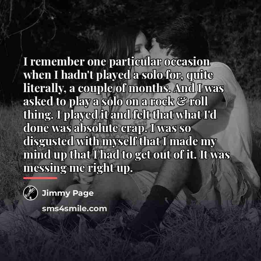 “I remember one particular occasion when I hadn't played a…” quote by Jimmy Page