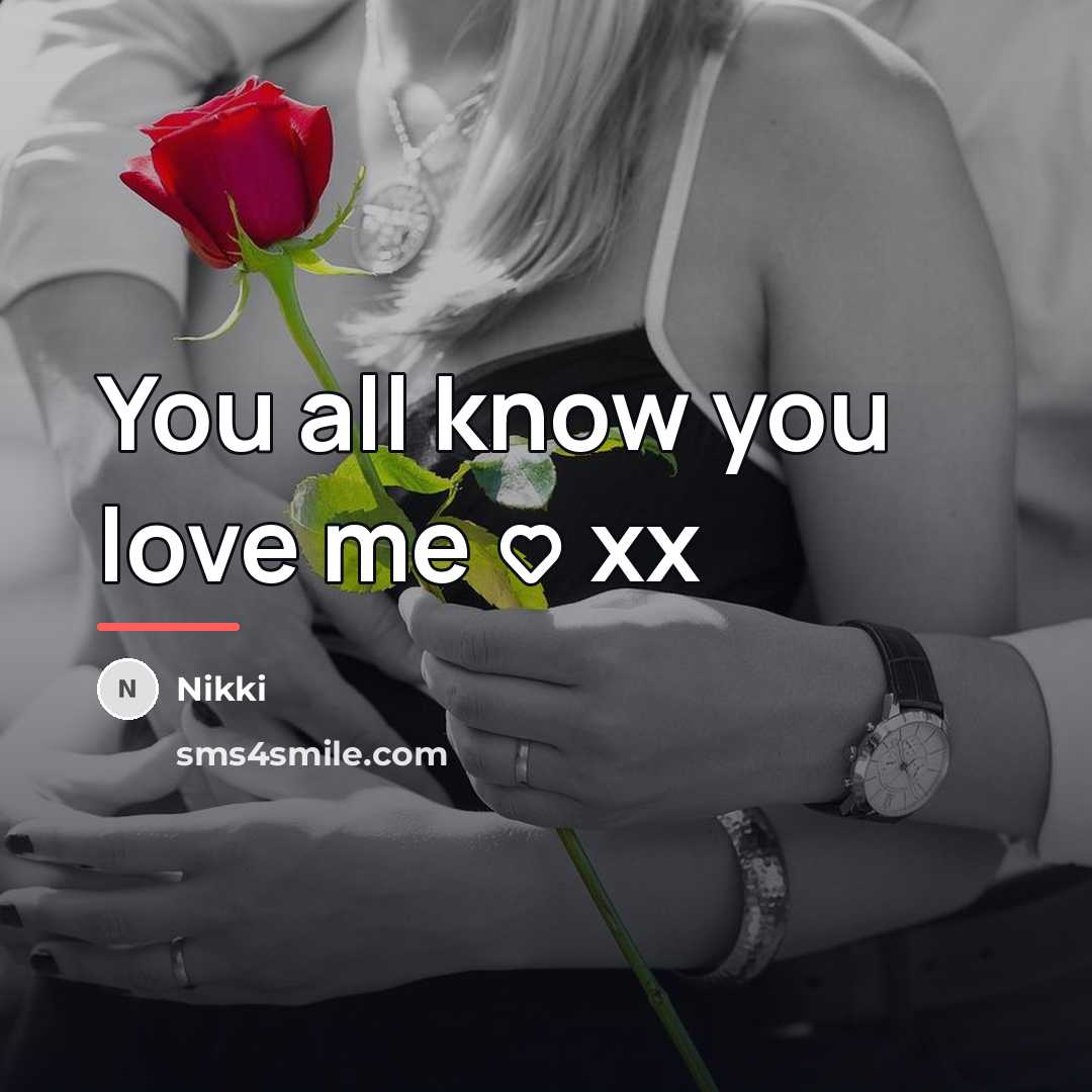 “You all know you love me…” quote by Nikki