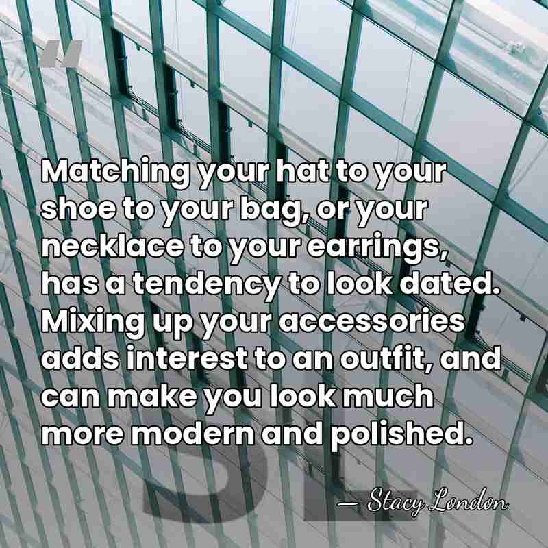 Matching your hat to your shoe to your bag, or your necklace&hellip; - Stacy London