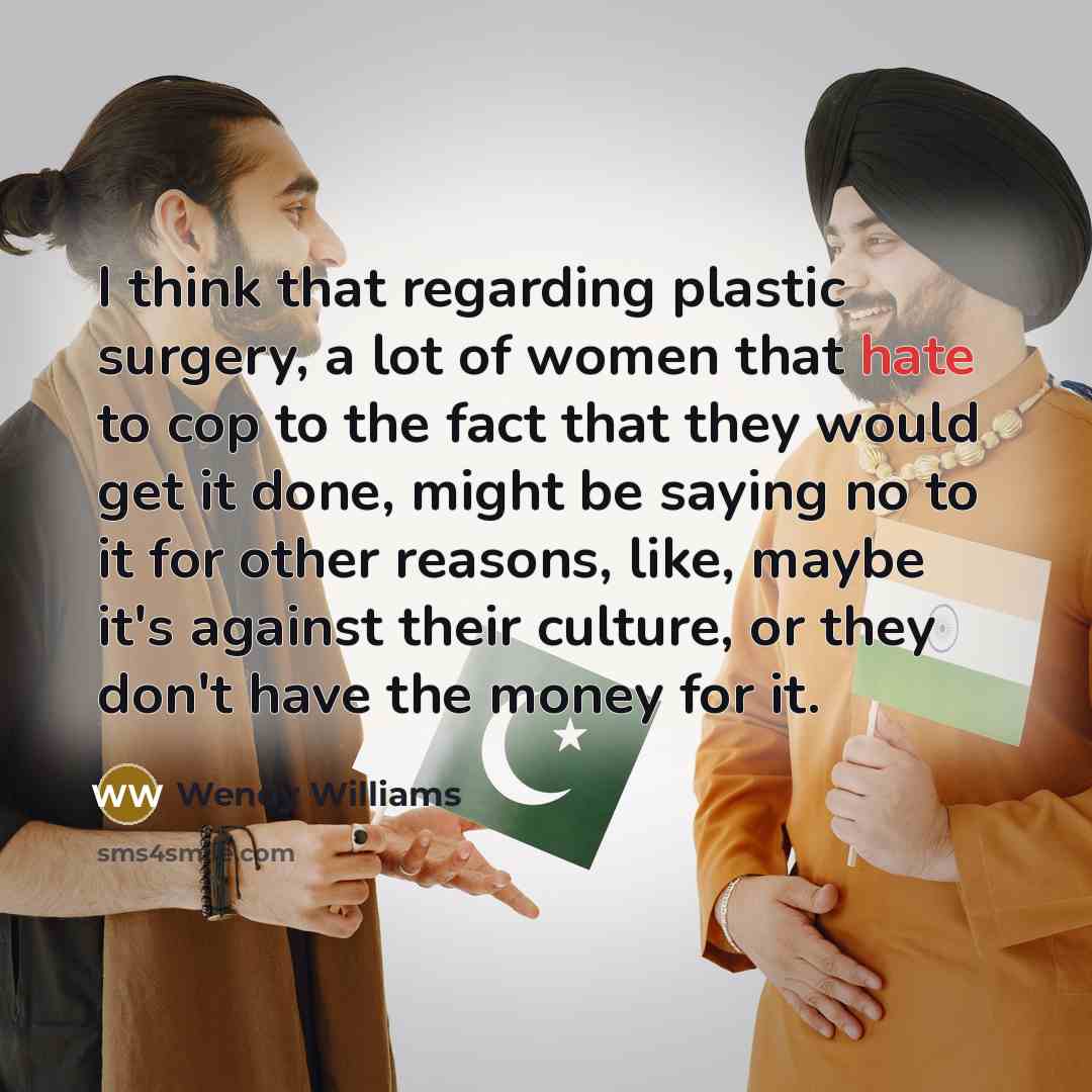 “I think that regarding plastic surgery, a lot of women…” quote by Wendy Williams
