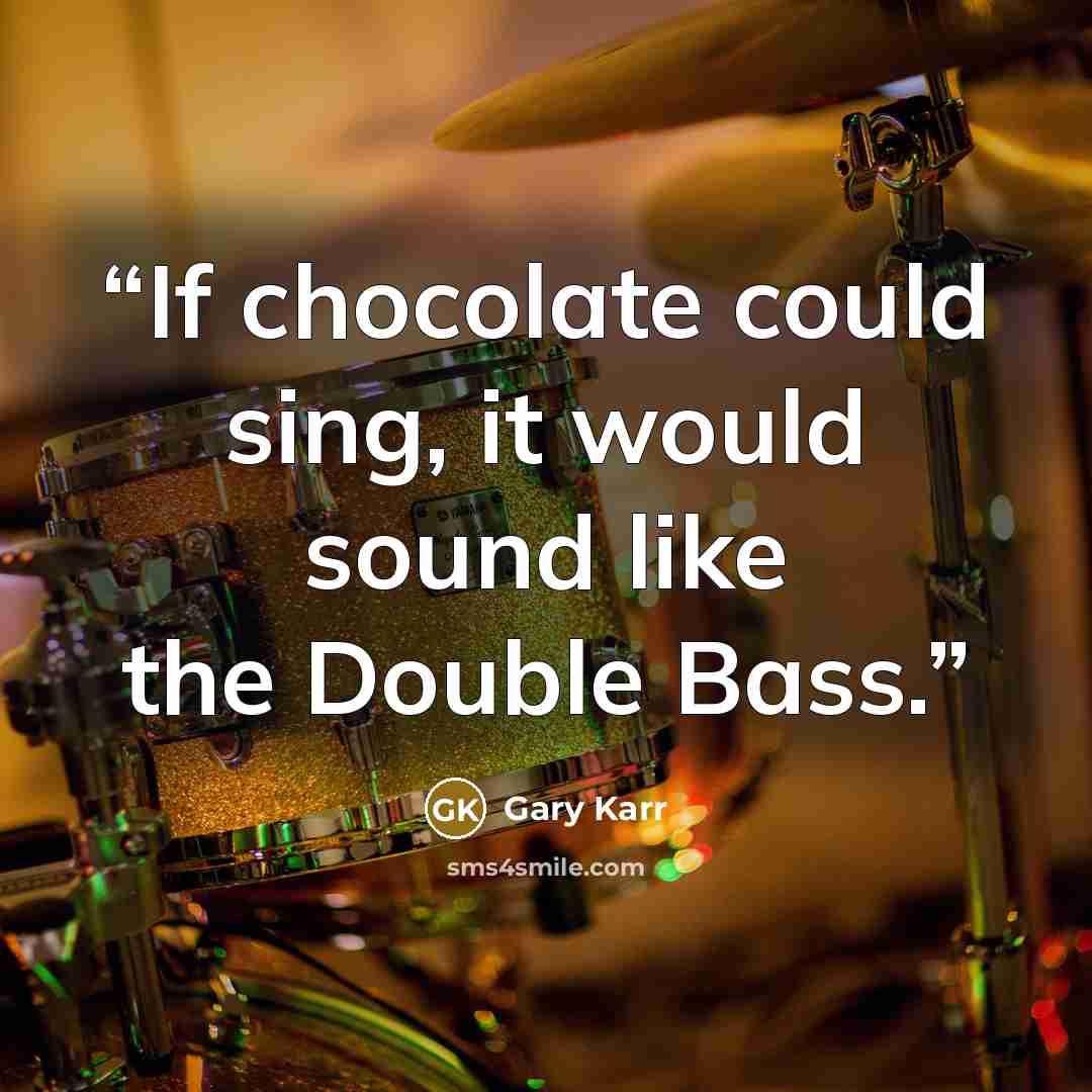 “If chocolate could sing, it would sound like the Double Bass.” quote by Gary Karr