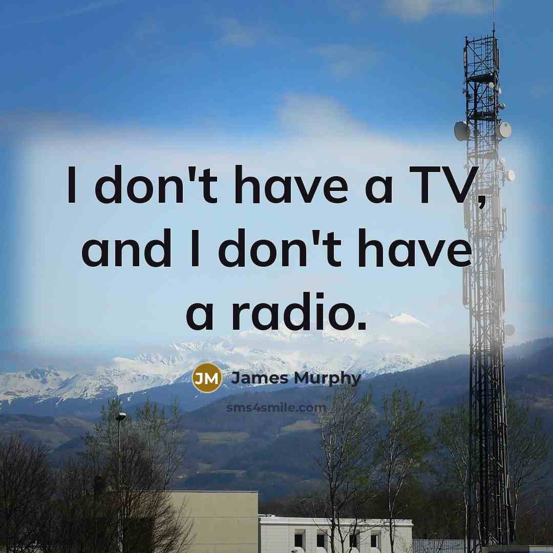 “I don't have a TV, and I don't have a…” quote by James Murphy