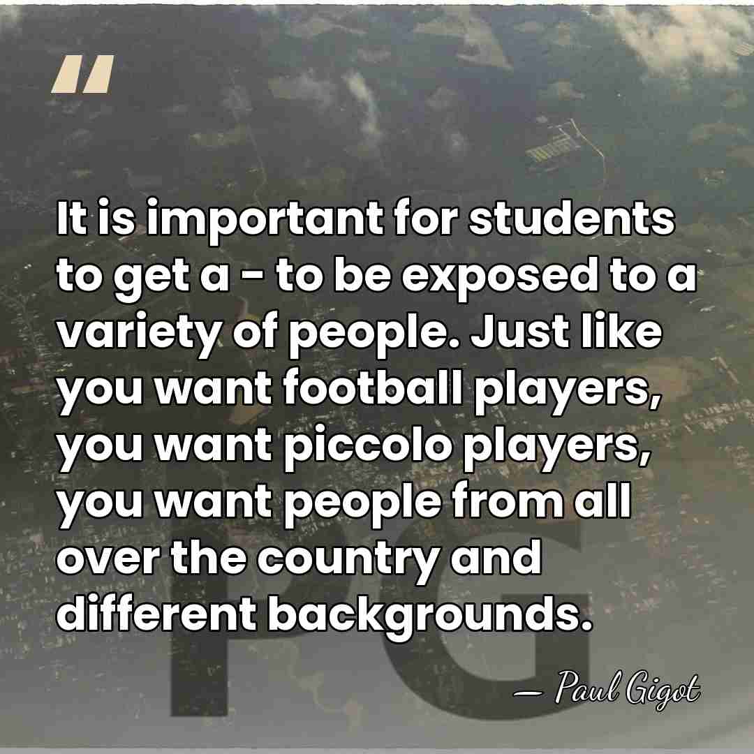 It is important for students to get a - to be exposed&hellip; - Paul Gigot