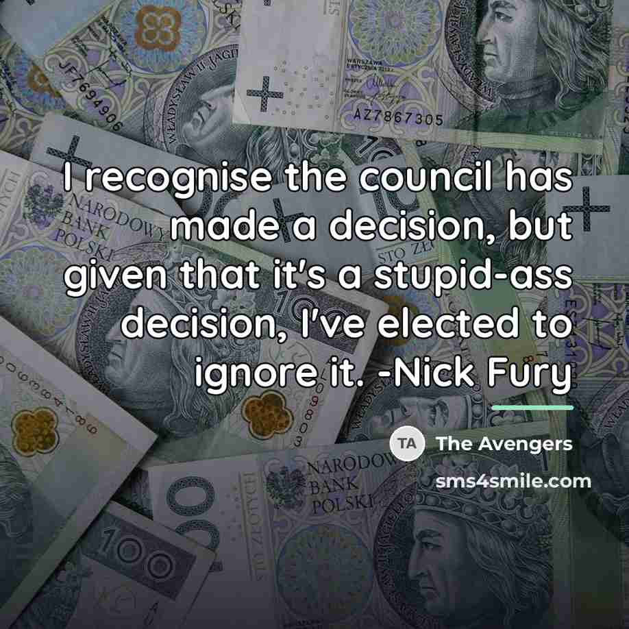 “I recognise the council has made a decision, but given…” quote by The Avengers