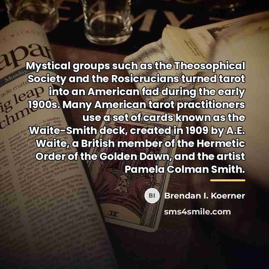 “Mystical groups such as the Theosophical Society and the Rosicrucians…” quote by Brendan I. Koerner