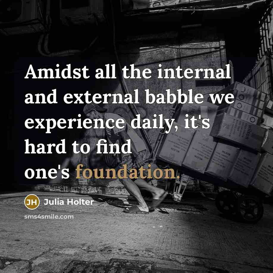 “Amidst all the internal and external babble we experience daily,…” quote by Julia Holter