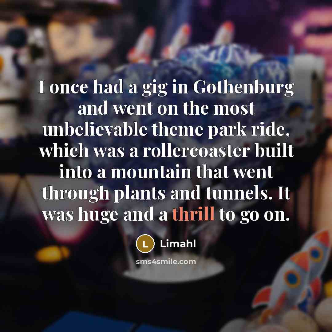 “I once had a gig in Gothenburg and went on…” quote by Limahl