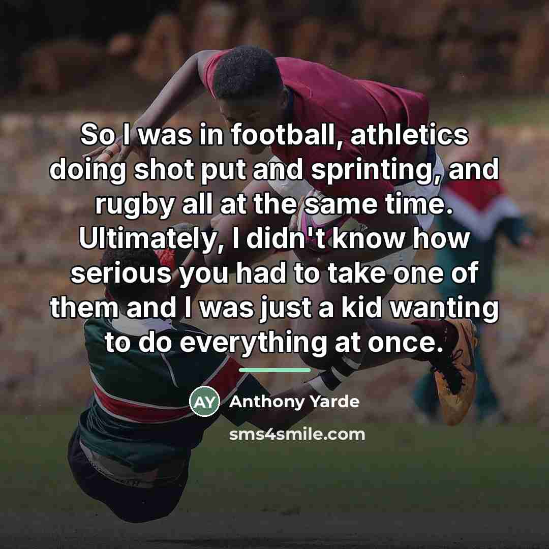 “So I was in football, athletics doing shot put and…” quote by Anthony Yarde